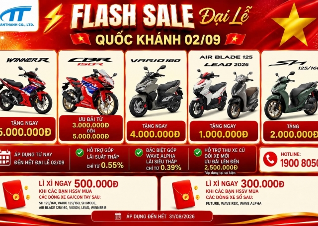 Flash Sale Đại Lễ Quốc Khánh 02/09